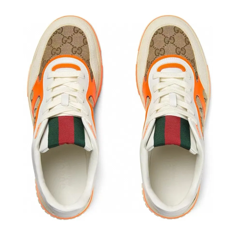 Men's shoes 💰p500 "GUCC*" Re series 👫 Couple style webbed leather sneakers, as the first sneakers created by Sabato De Sarno for Gucci, the Re-Web series reinterprets the brand's classic stripes, and sets off the modern silhouette design with bold and unique details. This shoe is crafted from iconic classic GG canvas and white leather. This new sneaker is ingeniously decorated with many of the brand's classic details, and is equipped with a bright red and green webbing tongue, which will make people fall in love at first sight. Women’s size 35-39. Men’s size 38-44